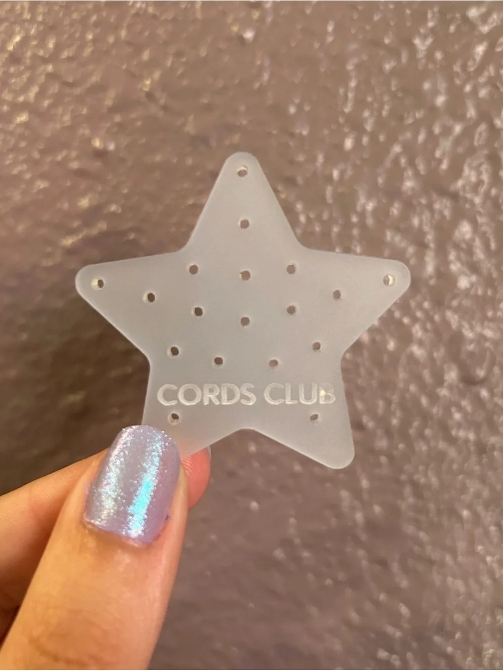 NIB Cords Club Star Travel Flatback Palette - Clear